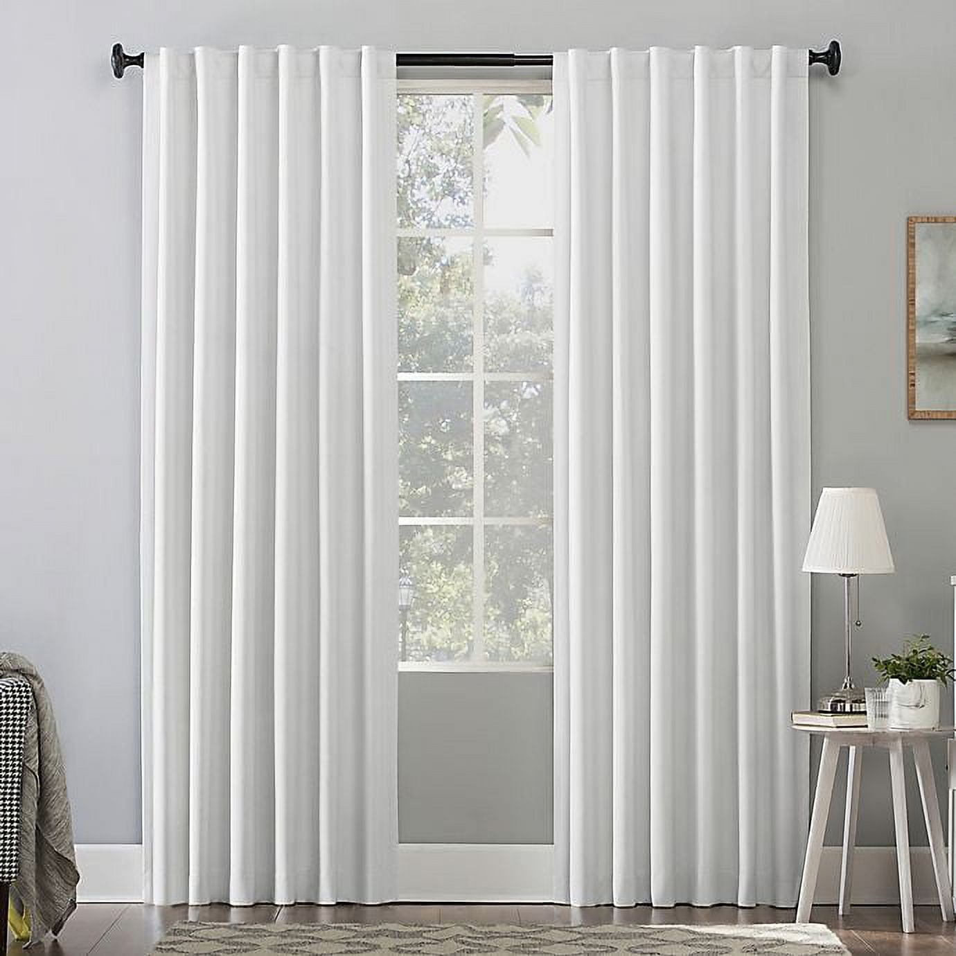 Pearl Velvet Blackout Thermal Back Tab Curtain Panel