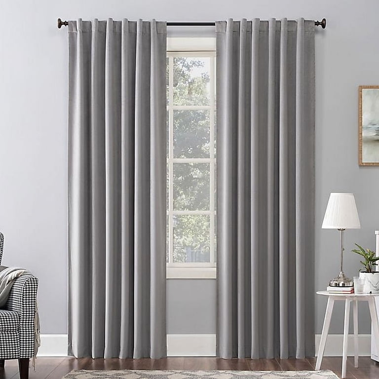 Sun Zero Amherst Velvet 84-Inch Thermal Total Blackout Back Tab