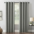 thumbnail image 1 of Sun Zero Kline 84-Inch Grommet 100% Blackout Window Curtain Panel in Grey, 1 of 9