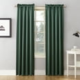 thumbnail image 1 of Sun Zero Kylee Energy Efficient Room Darkening Rod Pocket Curtain Panel, 54" X 84", Everglade Green, 1 of 8