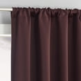 thumbnail image 1 of Sun Zero Laredo 2-pack 100% Blackout Rod Pocket Curtain Panel Pair, 37"x84", Dark Cherry, 1 of 7