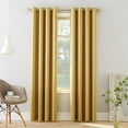 thumbnail image 1 of Sun Zero Madison Grommet Room Darkening Window Curtain Panel, 54"x63", Flax Yellow, 1 of 8