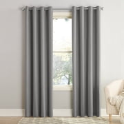 Sun Zero Madison Energy Saving Grommet Curtain Panel, 54"W x 84"L, Gray