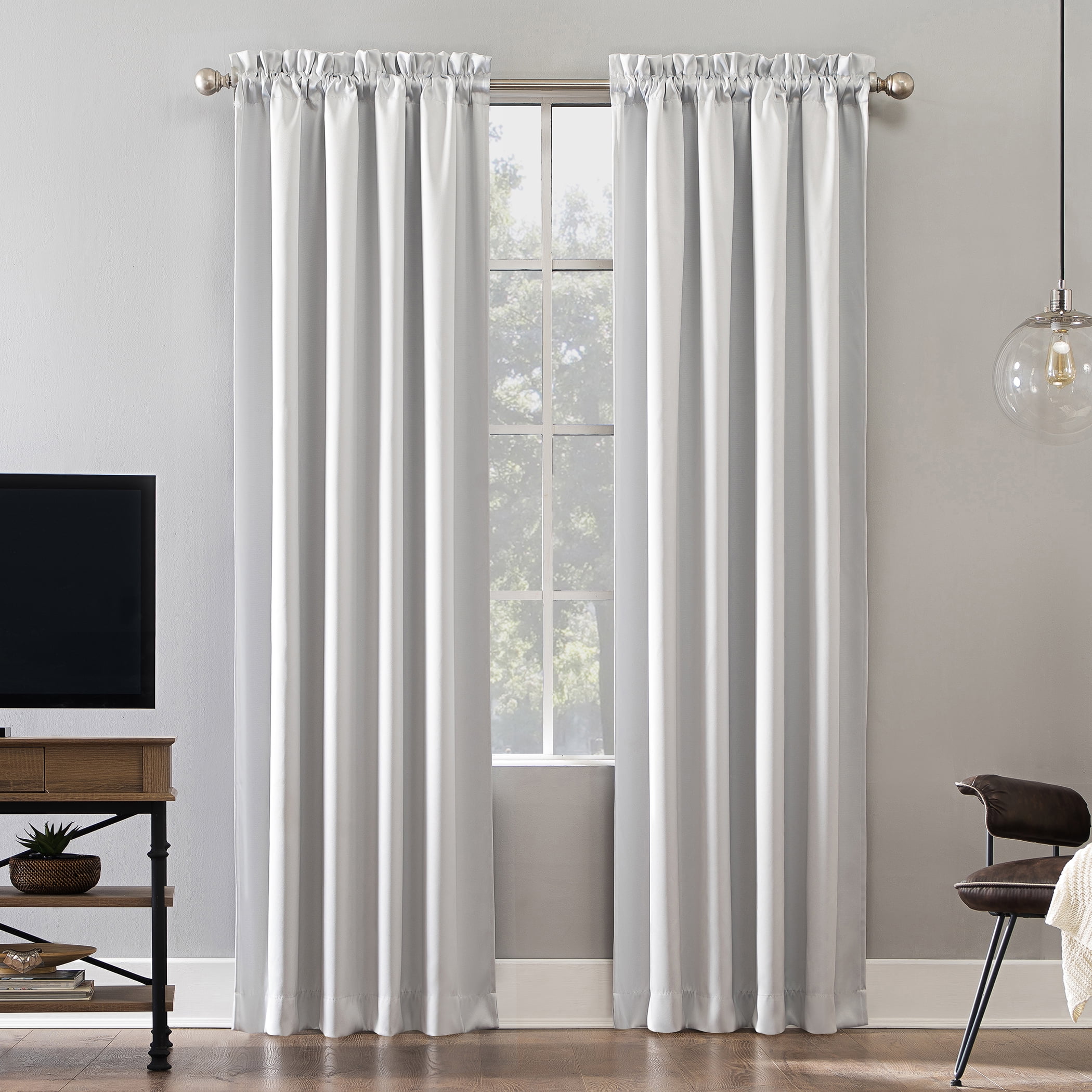 Pearl 63" Blackout Rod Pocket Curtain Panel