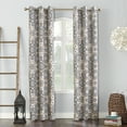 thumbnail image 1 of Sun Zero Nepal Global Print Blackout Grommet Curtain Panel, 40"X95", Linen, 40"X95", Linen, 1 of 6