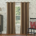 thumbnail image 1 of Sun Zero Nolan 1-Piece Energy Saving Blackout Grommet Curtain Panel, 40"X54", Barley, 1 of 9