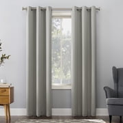 Sun Zero Nolan 1-Piece Energy Saving Blackout Grommet Curtain Panel, 40"X54", Silver Gray