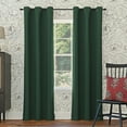 thumbnail image 1 of Sun Zero Nolan 1-Piece Energy Saving Blackout Grommet Curtain Panel, 40"X63", Evergreen, 1 of 9