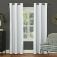 thumbnail image 1 of Sun Zero Nolan 1-Piece Energy Saving Blackout Grommet Curtain Panel, 40"X84", Dove White, 1 of 10