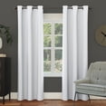 thumbnail image 1 of Sun Zero Nolan 2-pack Energy Saving Blackout Grommet Curtain Panel Pair, 40"W x 120"L, Oyster White, 1 of 5