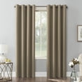 thumbnail image 1 of Sun Zero Nolan 2-pack Energy Saving Blackout Grommet Curtain Panel Pair, 54"W x 63"L, Barley, 1 of 5