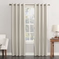 thumbnail image 1 of Sun Zero Nolan 2-pack Energy Saving Blackout Grommet Curtain Panel Pair, 54"W x 84"L, Pearl, 1 of 5