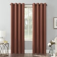 thumbnail image 1 of Sun Zero Nolan 2-pack Energy Saving Blackout Grommet Curtain Panel Pair, 54"W x 84"L, Terracotta, 1 of 5