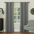 thumbnail image 1 of Sun Zero Nolan Energy Efficient Blackout Grommet Curtain Panel, 40"X63", Gray, 1 of 9