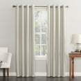 thumbnail image 1 of Sun Zero Nolan Energy Efficient Blackout Grommet Single Curtain Panel, 54" X 63", Pearl, 1 of 9