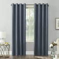 thumbnail image 1 of Sun Zero Nolan Energy Efficient Blackout Grommet Single Curtain Panel, 54" X 95", Denim Blue, 1 of 9