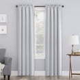 thumbnail image 1 of Sun Zero Nolan Energy Saving Blackout Rod Pocket Curtain Panel, 40"W x 108"L, Oyster White, 1 of 1