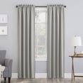 thumbnail image 1 of Sun Zero Nolan Energy Saving Blackout Rod Pocket Curtain Panel, 40"X63", Silver Gray (Single Panel), 1 of 8