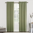 thumbnail image 1 of Sun Zero Nolan Energy Saving Blackout Rod Pocket Curtain Panel, 40"X84", Red (Single Panel), 1 of 7