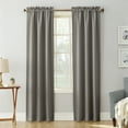 thumbnail image 1 of Sun Zero Nolan Energy Saving Blackout Rod Pocket Curtain Panel, 40"X95", Gray (Single Panel), 1 of 7