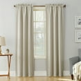 thumbnail image 1 of Sun Zero Nolan Energy Saving Blackout Rod Pocket Curtain Panel, 40"X95", Pearl(Single Panel), 1 of 7