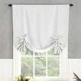 thumbnail image 1 of Sun Zero Nolan Energy Saving Blackout Rod Pocket Window Tie-Up Shade, 40"X63", Oyster White, 40"X63", Oyster White, 1 of 8
