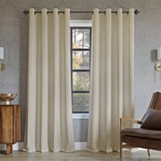 Sun Zero Oslo 2-pack Theater Grade Extreme 100% Blackout Grommet Curtain Panel Pair, 52"W x 84"L, Cream