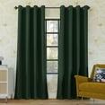 thumbnail image 1 of Sun Zero Oslo Extreme 100% Blackout Grommet Curtain Panel, 52"X63", Evergreen, 1-Piece Single Panel, 1 of 10