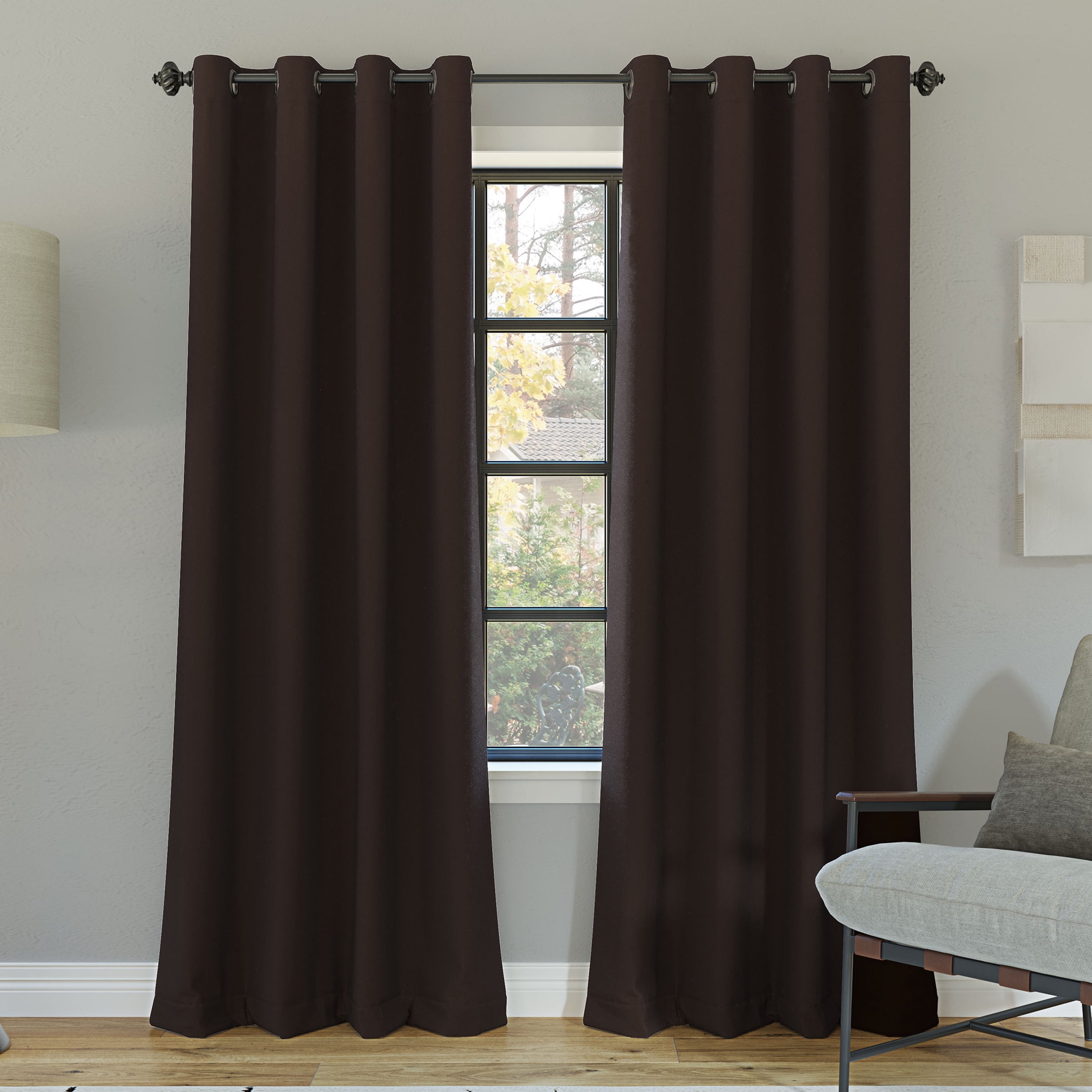 Sun Zero Oslo Extreme 100% Blackout Grommet Curtain Panel, 52"X95 ...