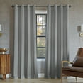 thumbnail image 1 of Sun Zero Oslo Extreme 100% Blackout Grommet Curtain Panel, 52"X108", Silver Gray, 1-Piece Single Panel, 1 of 10