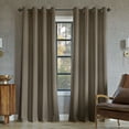 thumbnail image 1 of Sun Zero Oslo Extreme 100% Blackout Grommet Curtain Panel, 52"X54", Mushroom, 1-Piece Single Panel, 1 of 10