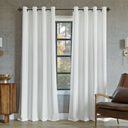 Sun Zero Oslo Extreme 100% Blackout Grommet Curtain Panel, 52"X54", White, 1-Piece Single Panel