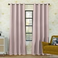thumbnail image 1 of Sun Zero Oslo Extreme 100% Blackout Grommet Curtain Panel, 52"X63", Blush Pink, 1-Piece Single Panel, 1 of 10