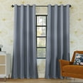 thumbnail image 1 of Sun Zero Oslo Extreme 100% Blackout Grommet Curtain Panel, 52"X63", Haze, 1-Piece Single Panel, 1 of 11