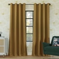 thumbnail image 1 of Sun Zero Oslo Extreme 100% Blackout Grommet Curtain Panel, 52"X95", Gold, 1-Piece Single Panel, 1 of 9