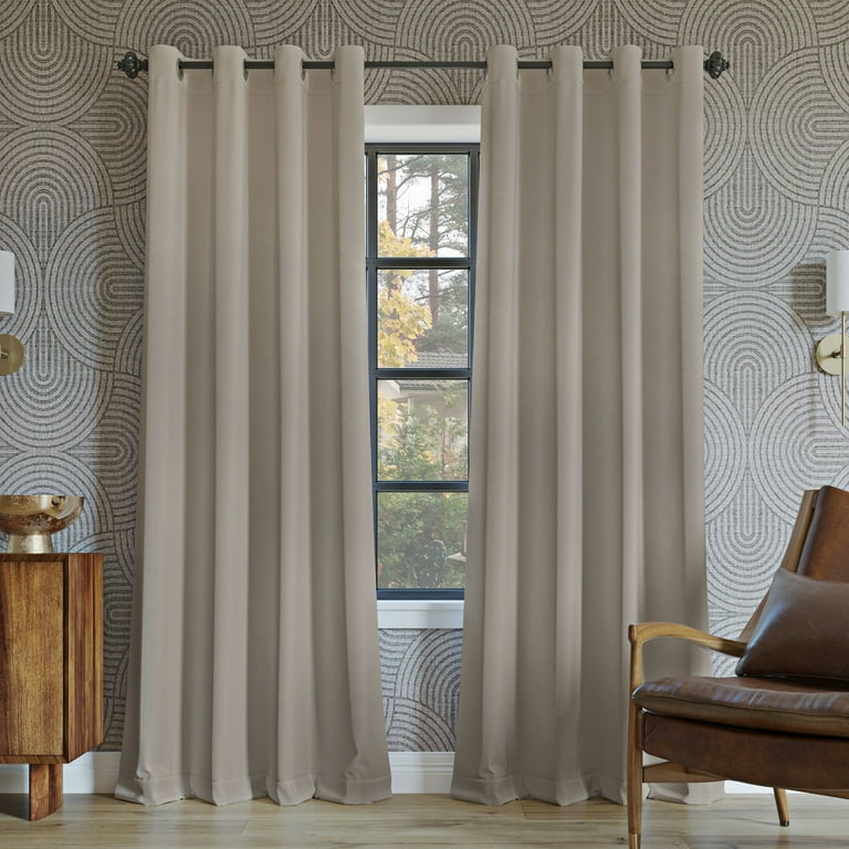Sun Zero Oslo Theater Grade 100% Blackout Grommet Curtain Panel 