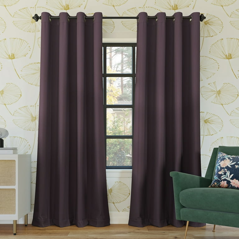 Sun Zero Oslo Theater Grade 100% Blackout Grommet Curtain Panel 