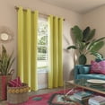 thumbnail image 1 of Sun Zero Riley Kids Bedroom Blackout Grommet Curtain Panel, 40" X 95" In Lemon Yellow, 1 of 10