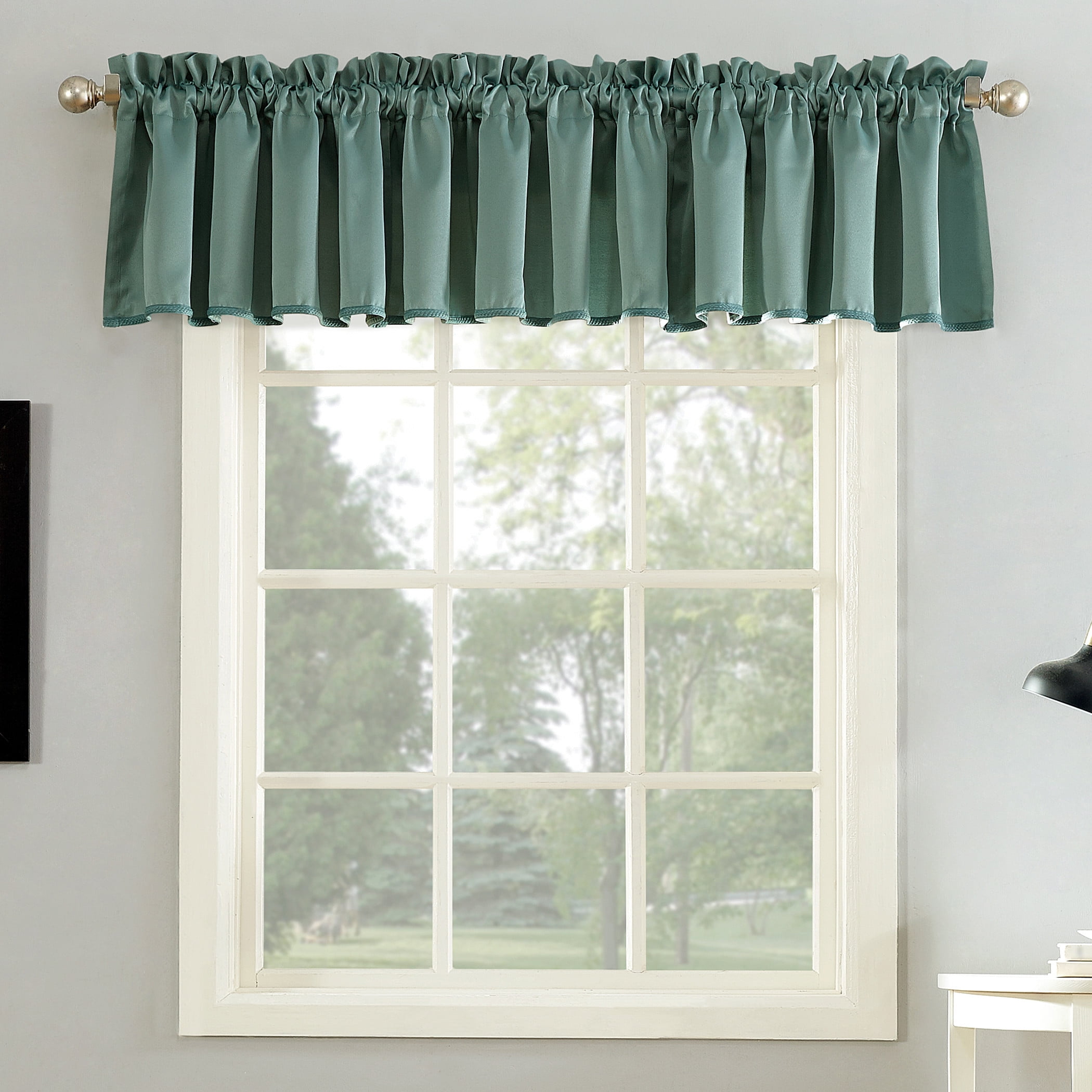 Sun Zero Rod Pocket Room Darkening Single Valance, 54