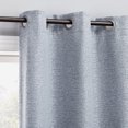 thumbnail image 1 of Sun Zero Serenity 2-pack Abstract Magnetic Closure 100% Blackout Grommet Curtain Panel Pair, 36"W x 63"L, Light Blue, 1 of 8
