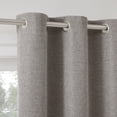 thumbnail image 1 of Sun Zero Tula Crosshatch 100% Blackout Grommet Curtain Panel, 40"W x 84"L, Chocolate, 1 of 10