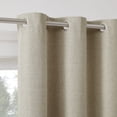 thumbnail image 1 of Sun Zero Tula Crosshatch 100% Blackout Grommet Curtain Panel, 40"W x 84"L, Taupe, 1 of 10