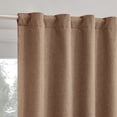 thumbnail image 1 of Sun Zero Vance 2-Piece Magnetic Closure 100% Blackout Back Tab Curtain Panel Pair, Dusty Terracotta, 37”W x 84"L, 1 of 10