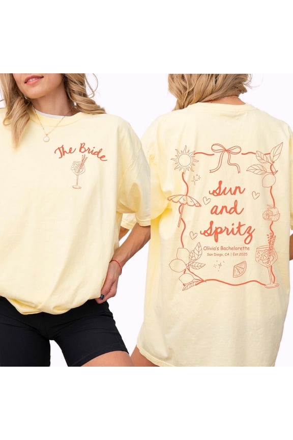 Sun amp Spritz Bachelorette Party Shirt Aperol Spritz Bridesmaid Tee