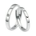 thumbnail image 1 of Sun and Crescent Moon Couple Matching Rings Sterling Silver for Women Men, 1 of 6