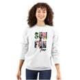 thumbnail image 1 of Sun and Fun Time Pretty Beautiful Women Plus Size Crewneck Sweatshirt Brisco Brands 2X, 1 of 5