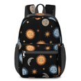 thumbnail image 1 of Sun and Moon Gothic Pattern 17" School Backpacks for Teens,Waterproof Oxford Fabric,S-Shape Padded Straps for School,Travel,Hiking,Camping, 1 of 6