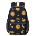 thumbnail image 1 of Sun and Moon Gothic Pattern 17" School Backpacks for Teens,Waterproof Oxford Fabric,S-Shape Padded Straps for School,Travel,Hiking,Camping, 1 of 6