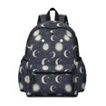 thumbnail image 1 of Sun and Moon Gothic Pattern Cute School Backpack with Padded Back and Adjustable Shoulder Straps 13.4"x11"x4.7", 1 of 4