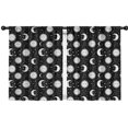 thumbnail image 1 of Sun and Moon Gothic Pattern Insulated Teens Curtains Set Of 2, Bedroom Essentials, Toddler Room Decor 42"x54", 1 of 5